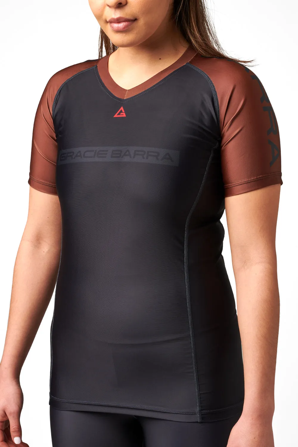 Rashguard Ranqueada M/C Feminina- Marrom