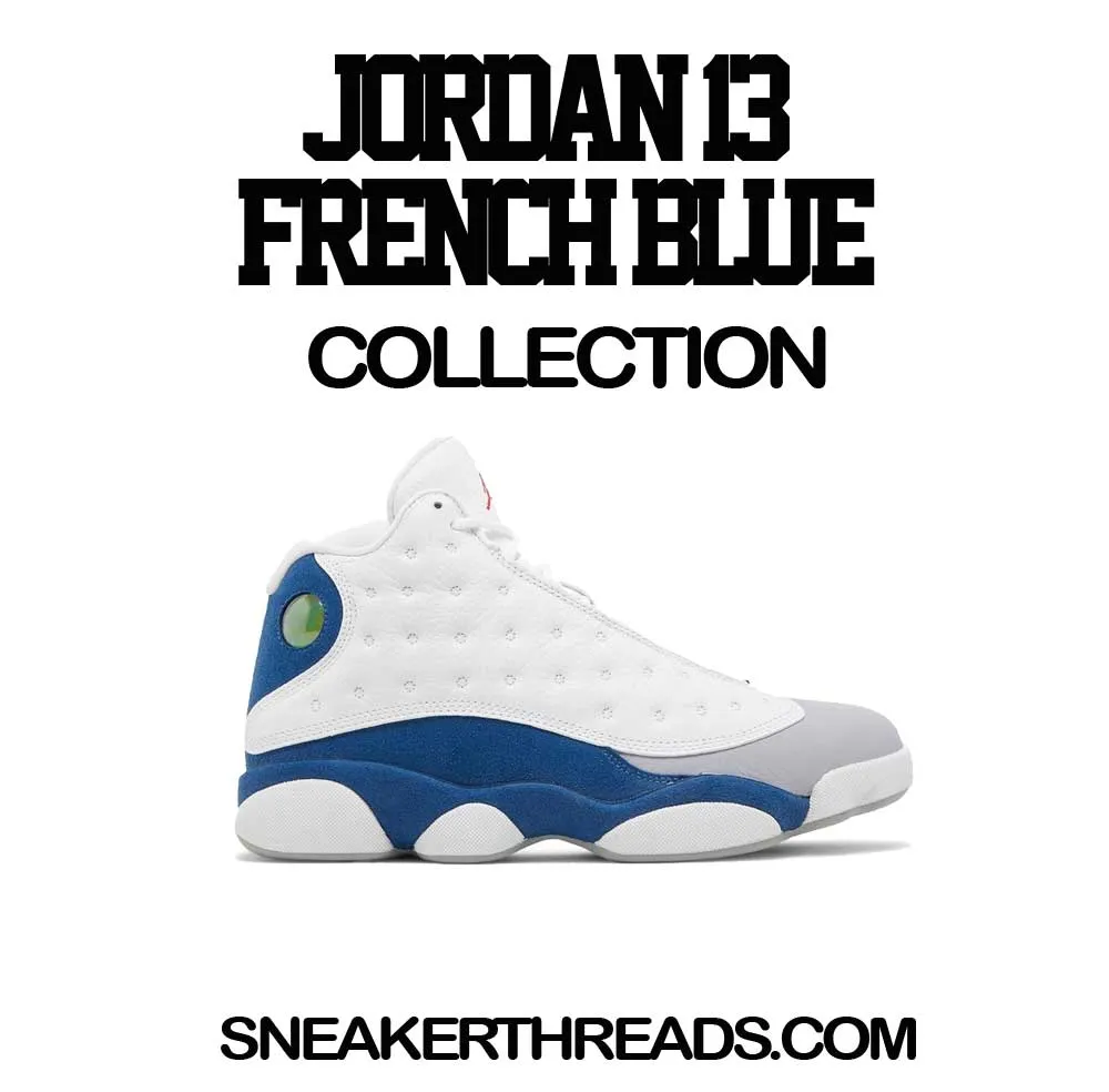 Retro 13 French Blue Shirt - Cheers Bear - Black