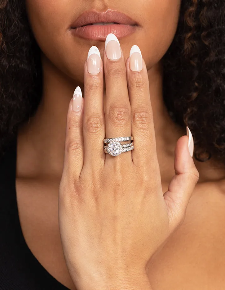 Round 3 Stack Crystal Ring Set