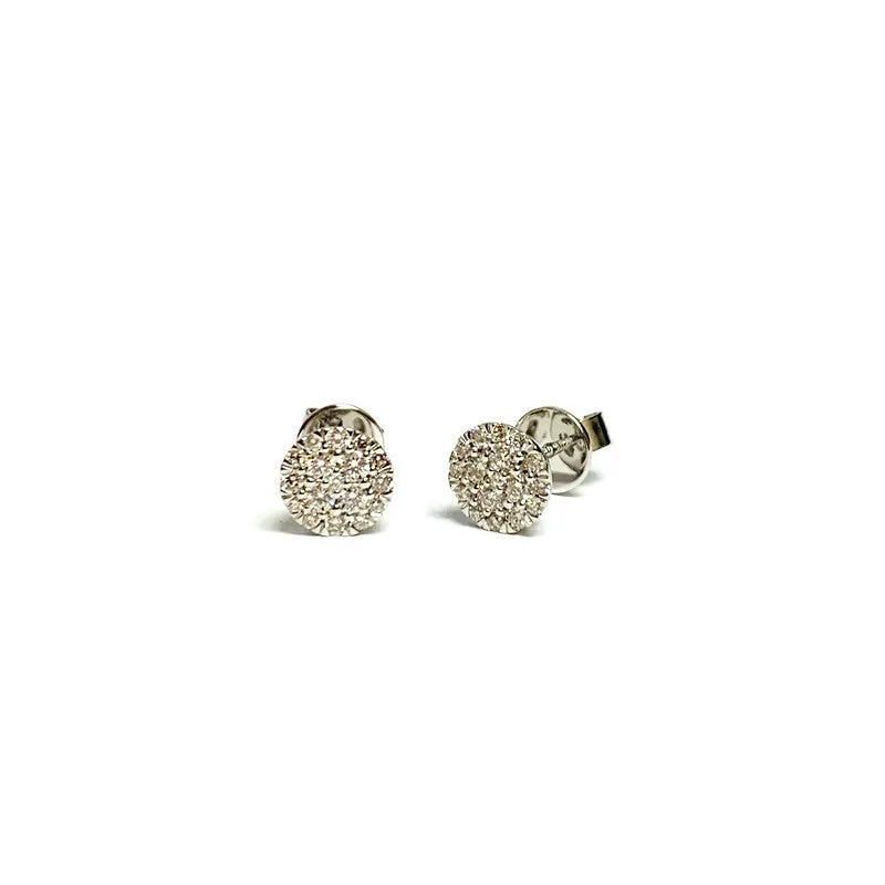 Round Diamond Pave Studs