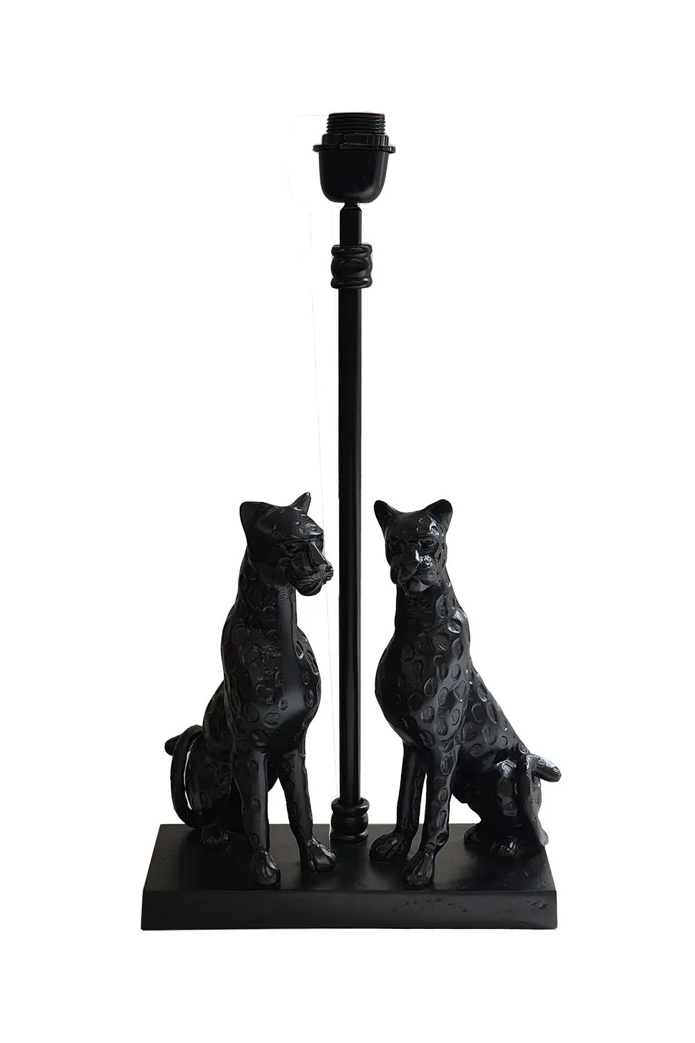 RUBY STAR TRADERS BLACK PANTHER LAMP BASE  MATT BLACK