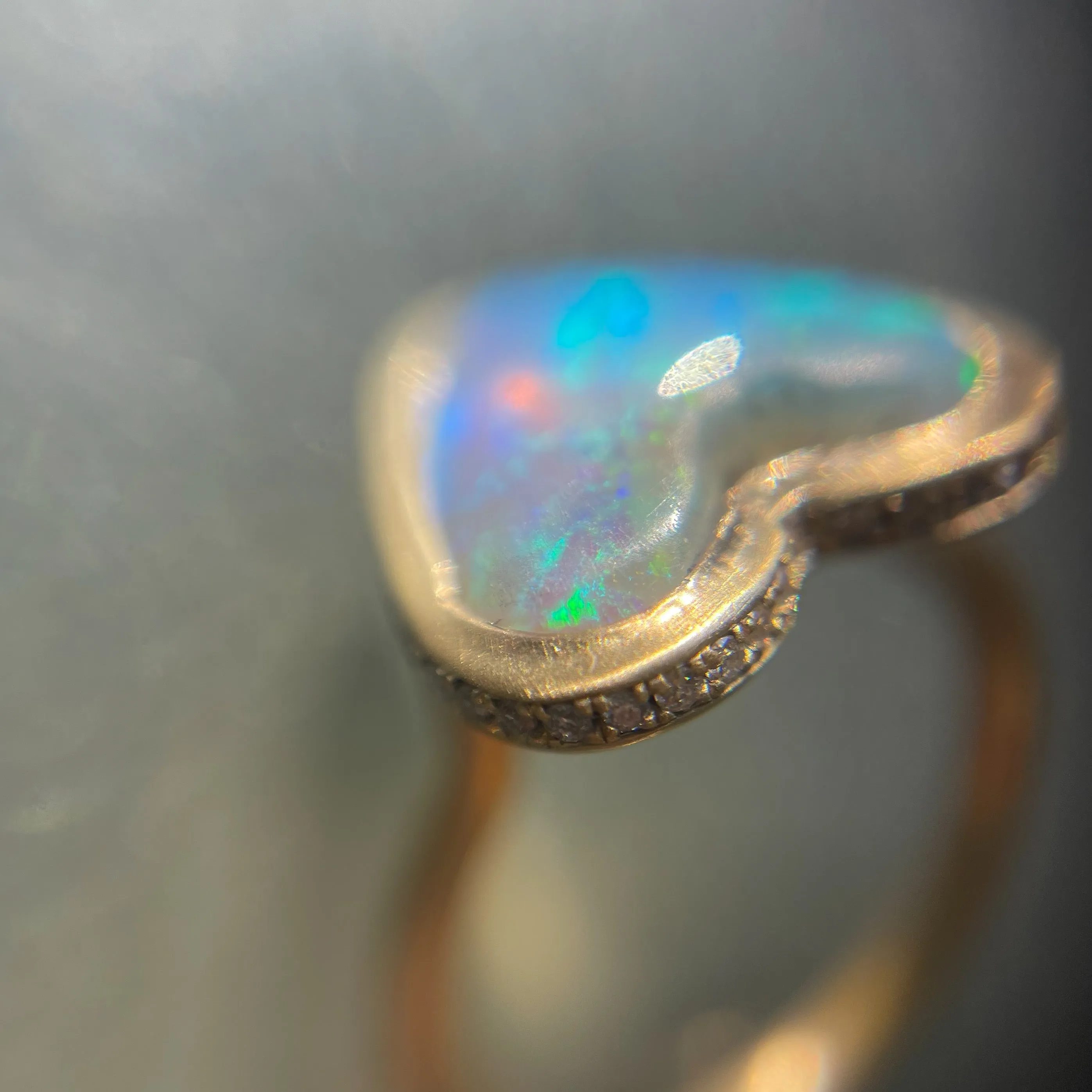 Seams of Love Australian Opal Ring