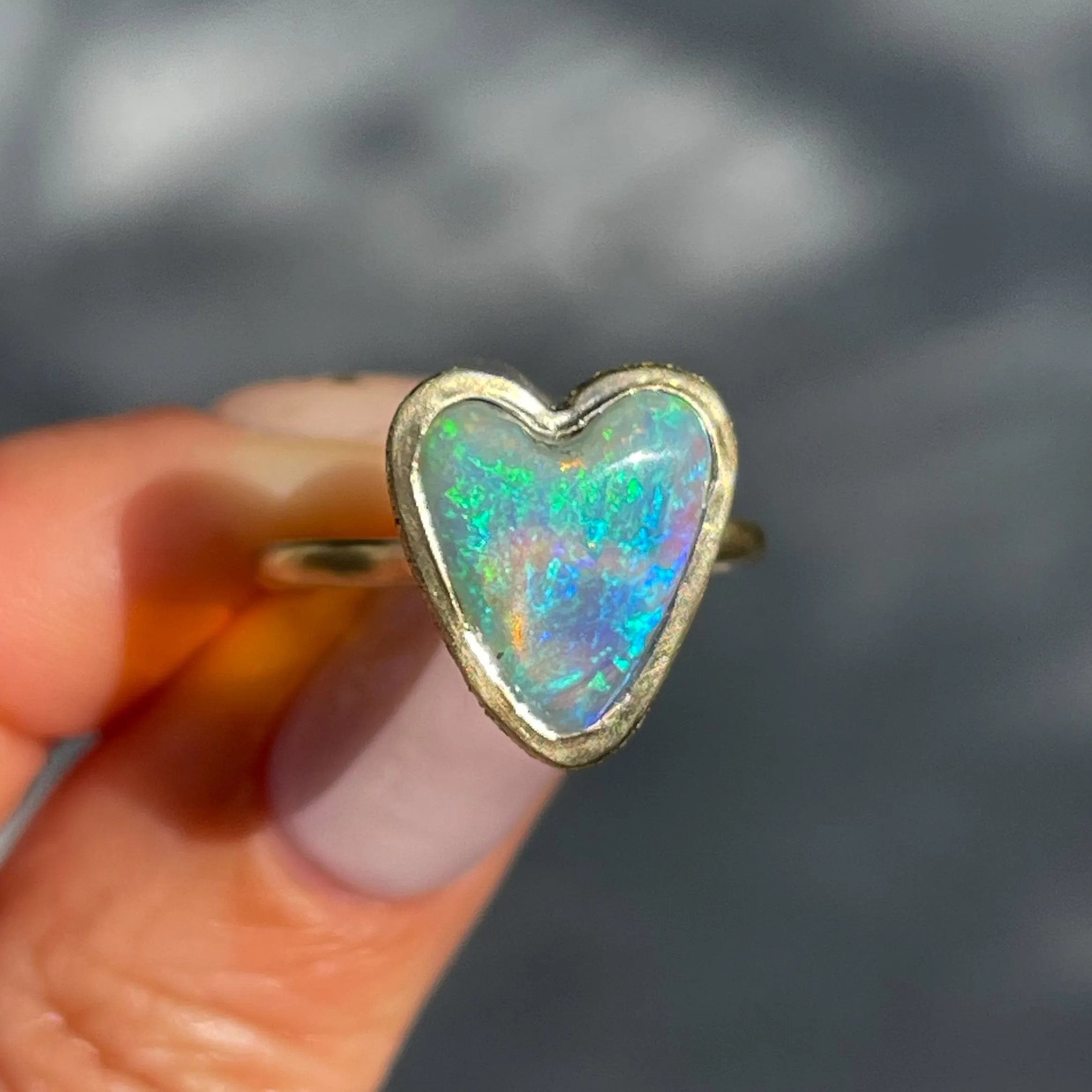 Seams of Love Australian Opal Ring