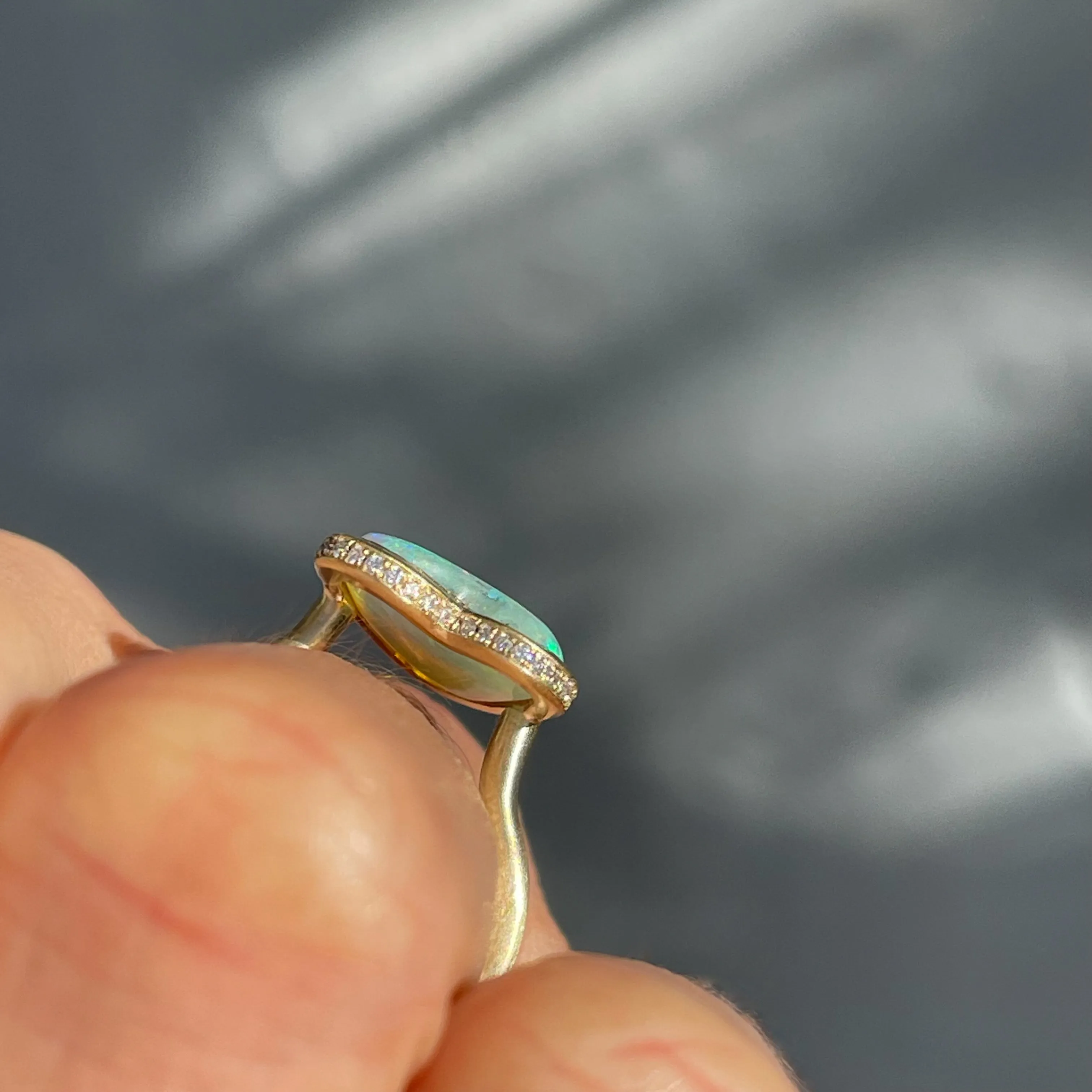 Seams of Love Australian Opal Ring