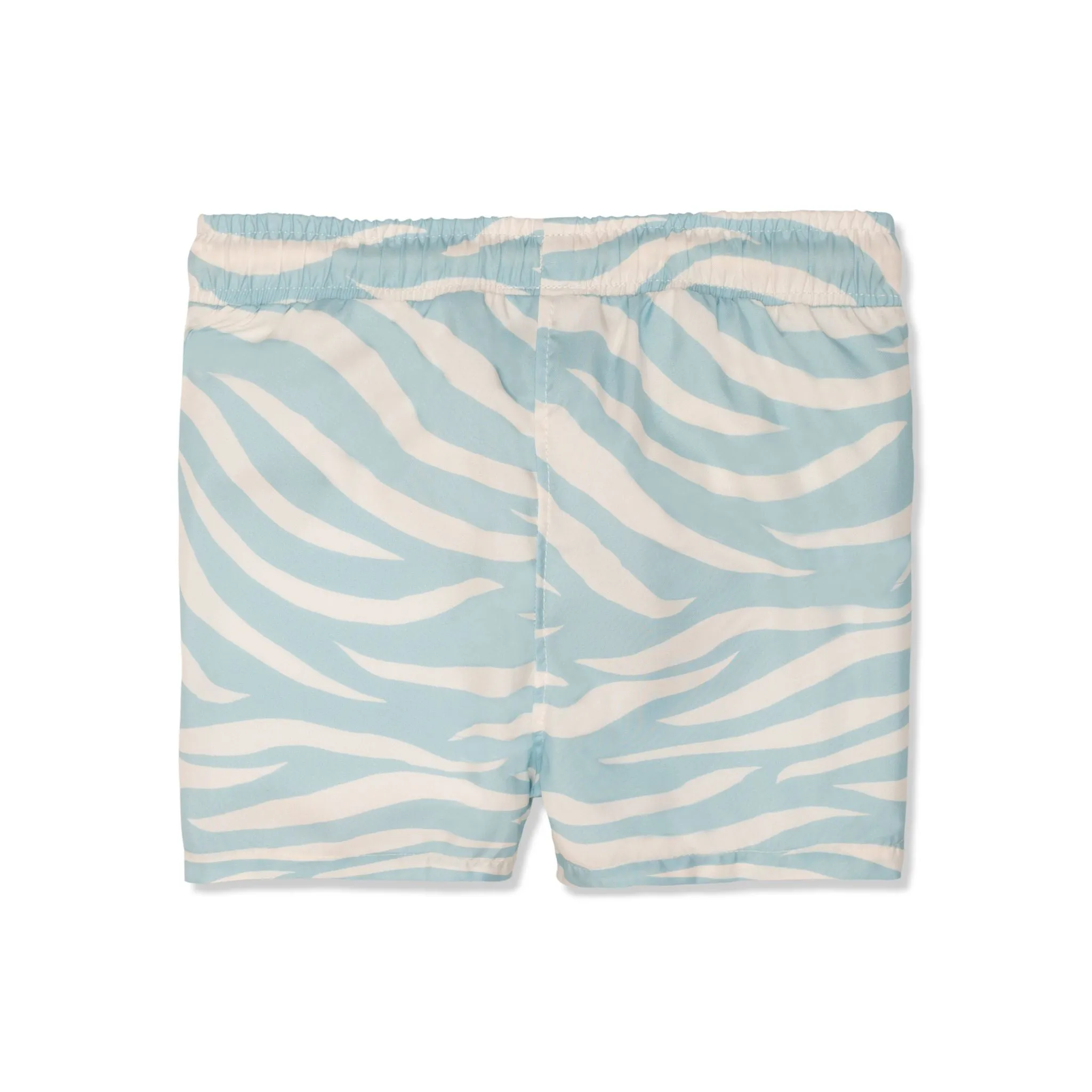 Seaqual Recycled Polyester Blue Zebra Kid Swim Trunks