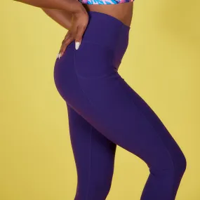 Serenity Pocket Legging in Grape - 24"