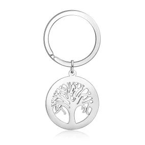 Stainless Steel Tree Shape Keychain