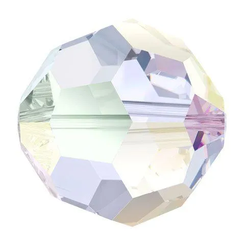 Swarovski 8mm Round - Crystal AB (10 Pack)