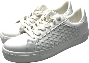 Tu Sainsburys White Weave Side Panel Trainers UK 7 EU 40 👠