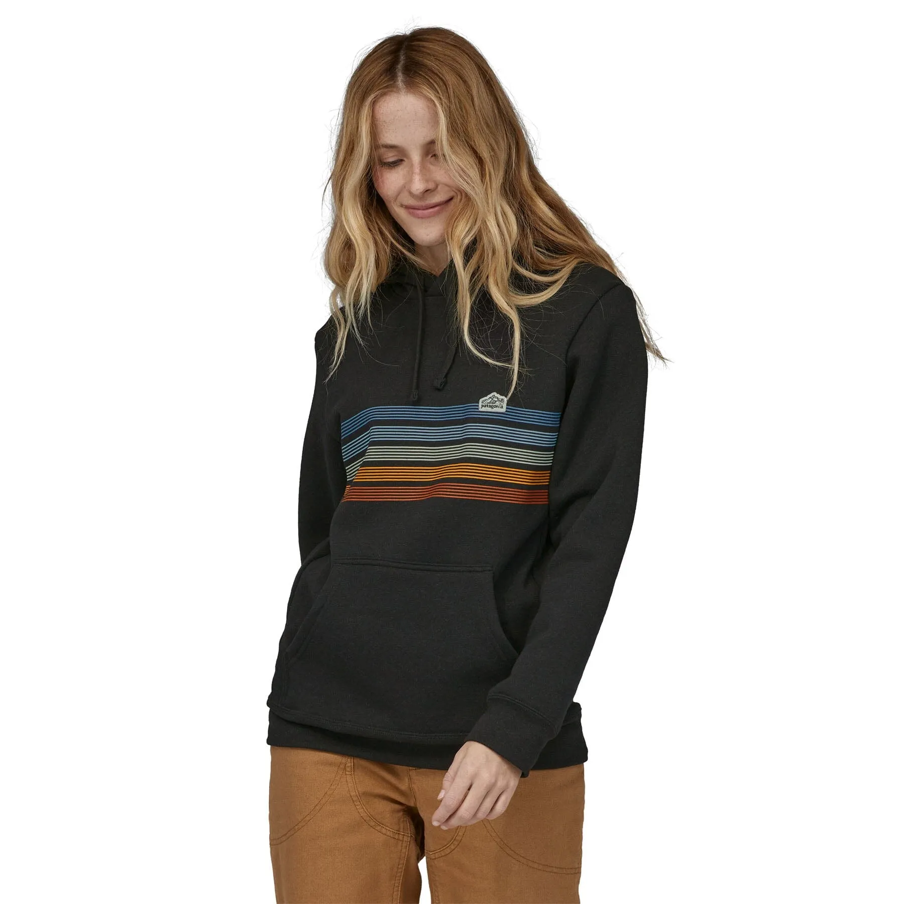 Unisex Line Logo Ridge Stripe Uprisal Hoody - Recycled Polyester & Recycled Cotton