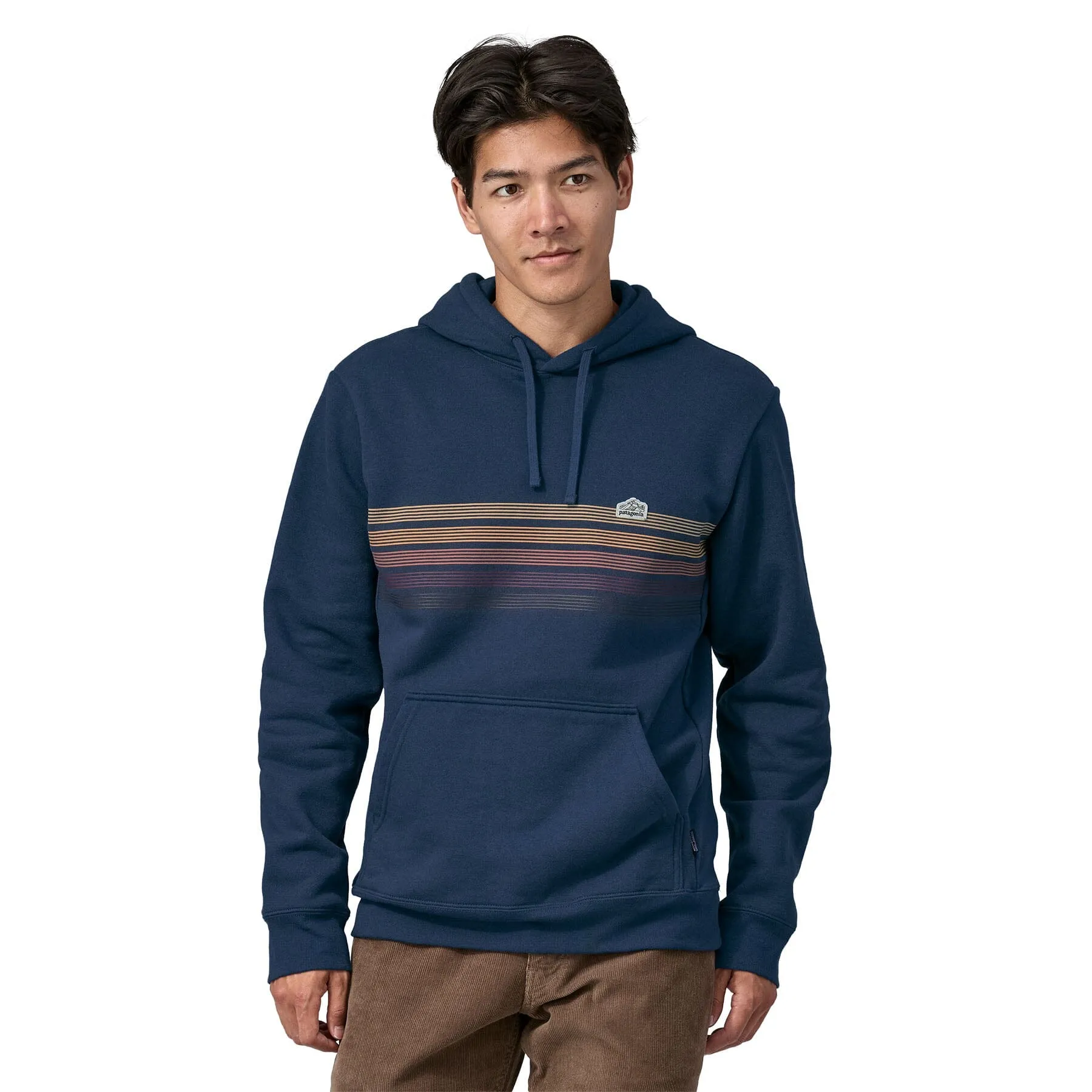 Unisex Line Logo Ridge Stripe Uprisal Hoody - Recycled Polyester & Recycled Cotton