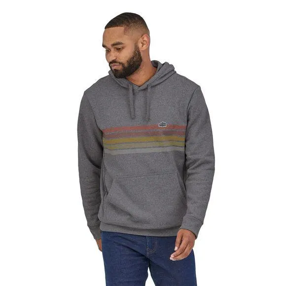 Unisex Line Logo Ridge Stripe Uprisal Hoody - Recycled Polyester & Recycled Cotton