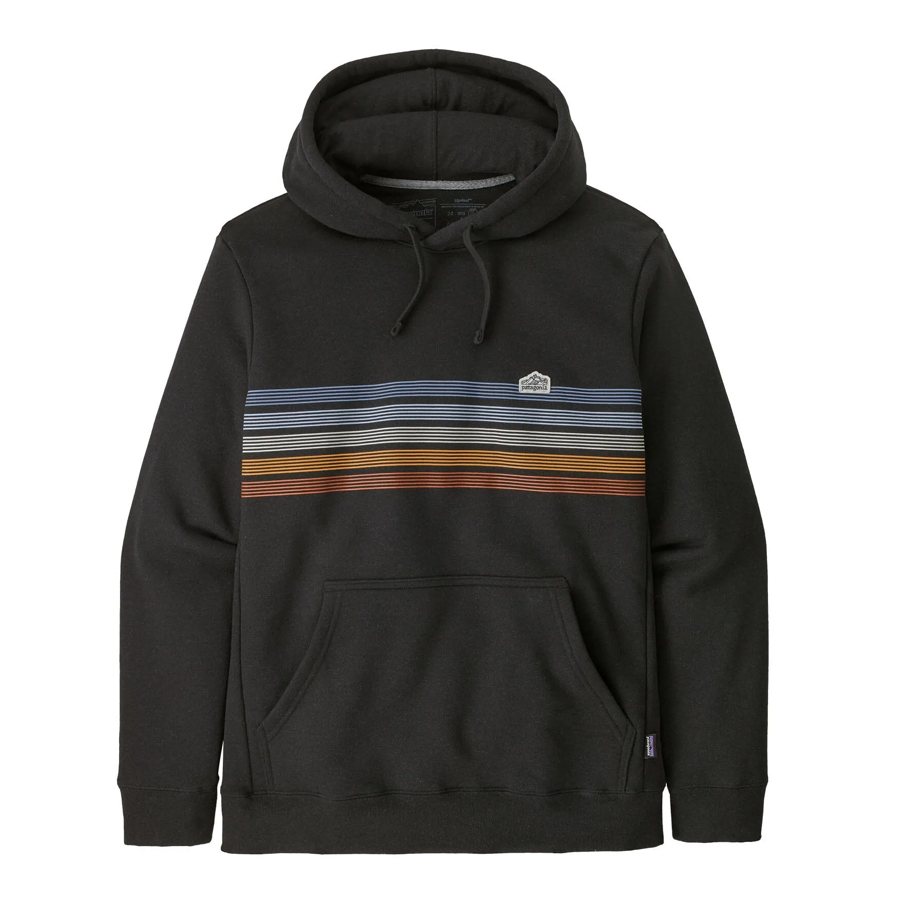 Unisex Line Logo Ridge Stripe Uprisal Hoody - Recycled Polyester & Recycled Cotton