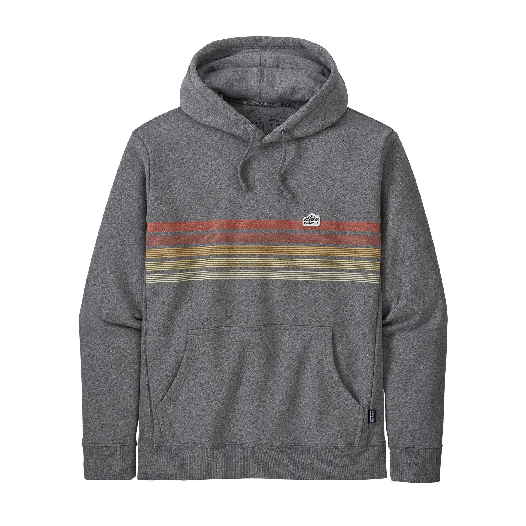 Unisex Line Logo Ridge Stripe Uprisal Hoody - Recycled Polyester & Recycled Cotton