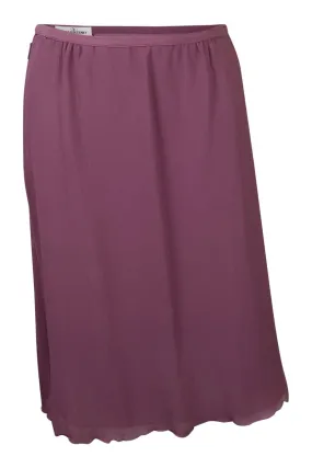 VALENTINO Vintage Purple Silk Skirt (UK 6)