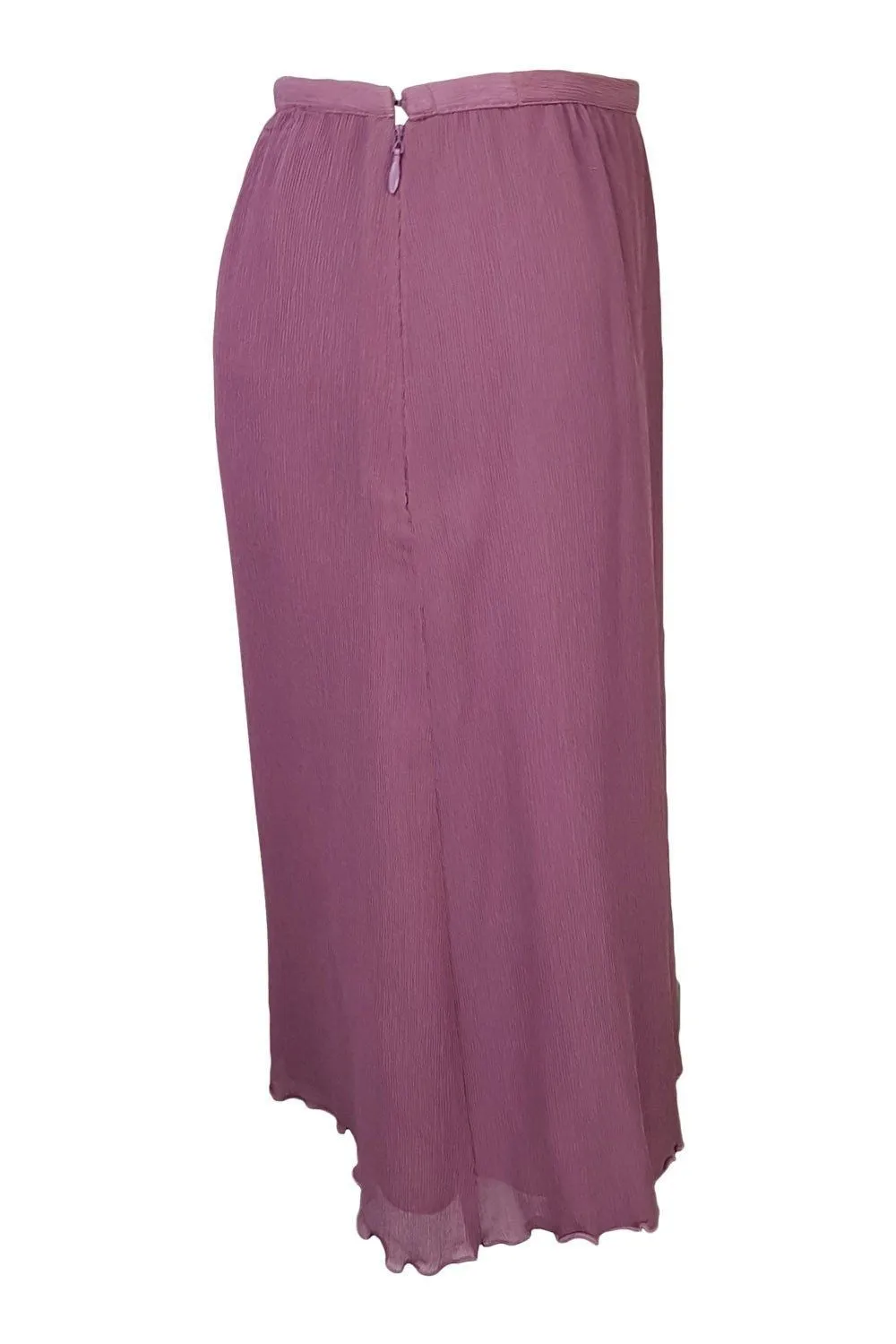 VALENTINO Vintage Purple Silk Skirt (UK 6)