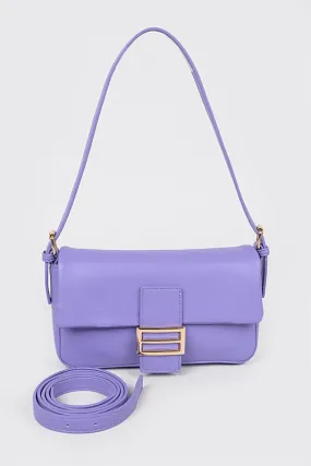 Violet handbag, purple