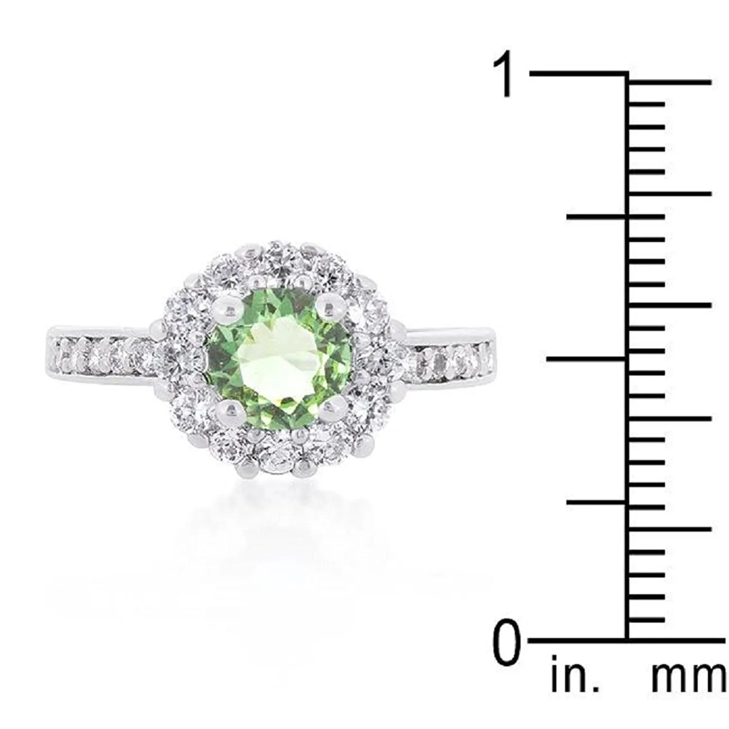 WildKlass Birthstone Engagement Ring in Green