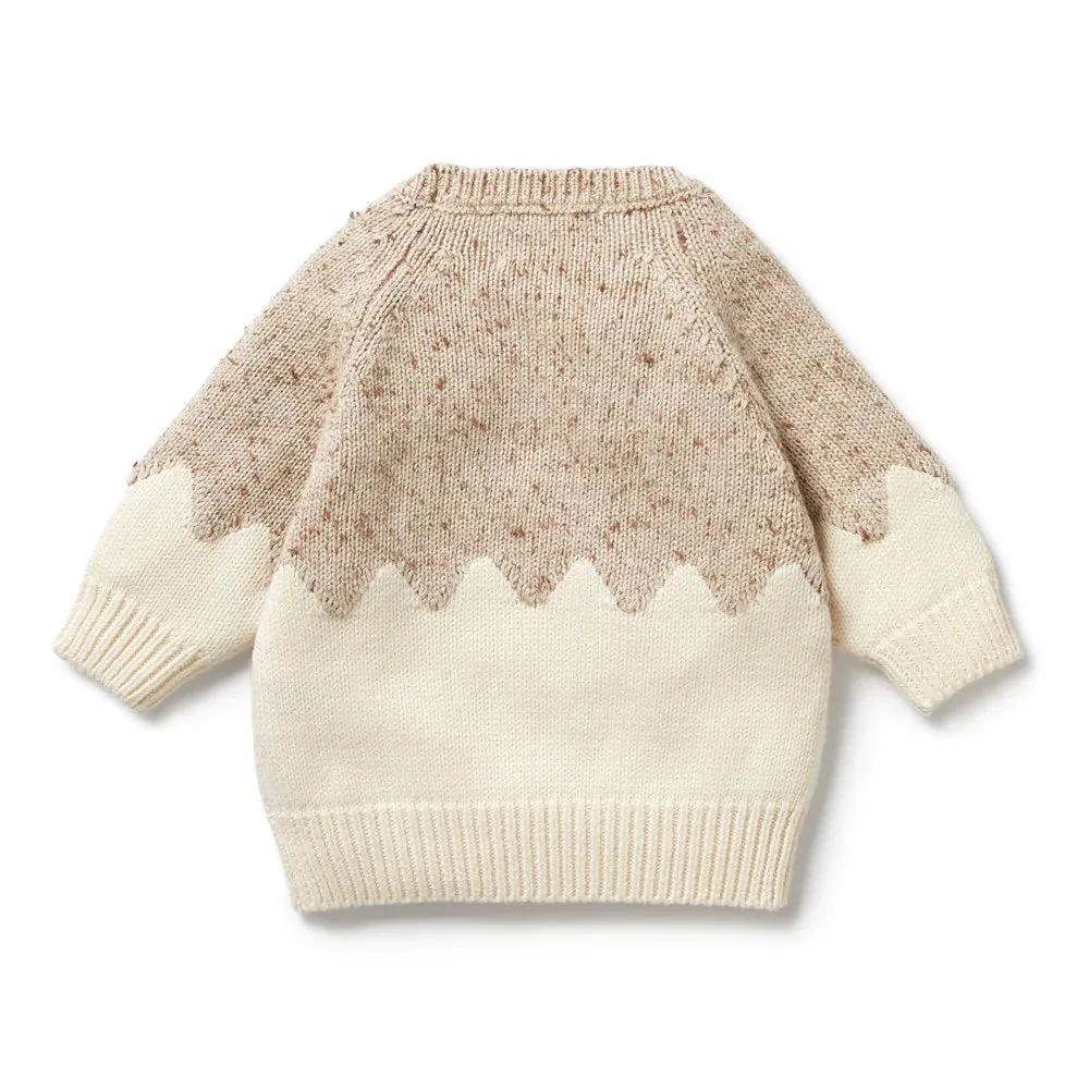 Wilson & Frenchy Jacquard Jumper - Almond Fleck