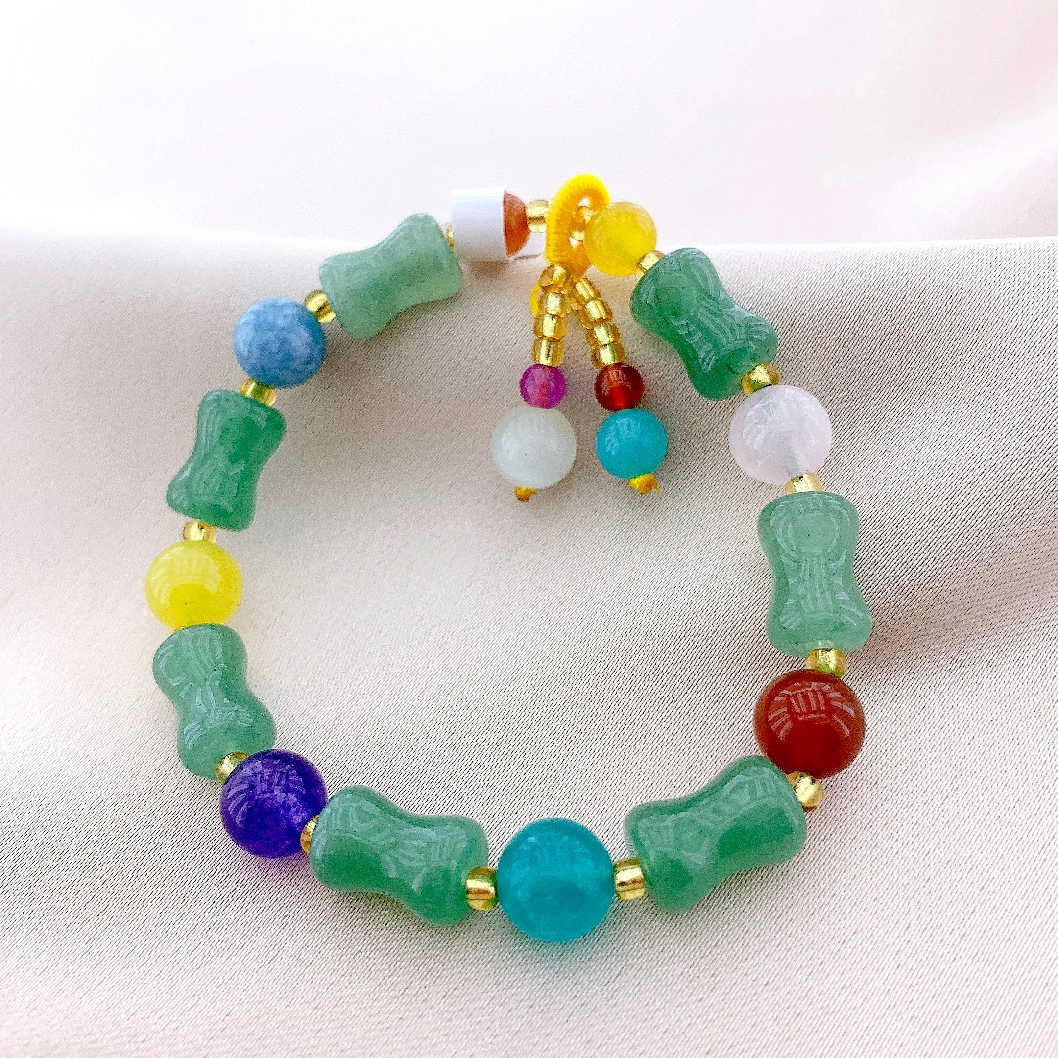 Women's Fashion Jade Beads Gemstone Bracelet