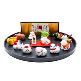 Yakushigama Set Ceramic 12 Zodiac Animals